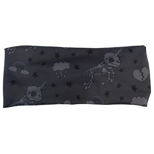 unicorn skull patterned headband