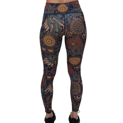 Patterned yoga leggings best sale