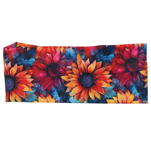 colorful sunflower patterned headband