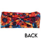 back of the colorful sunflower patterned headband