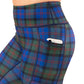 side pocket on the plaid leggings