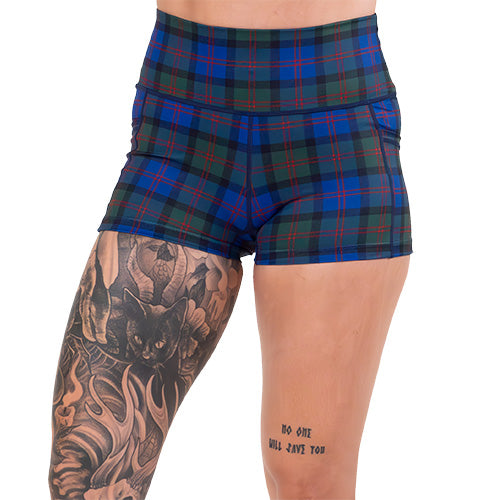 2.5 inch plaid shorts