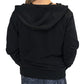 back of the black zip up sweatshirt