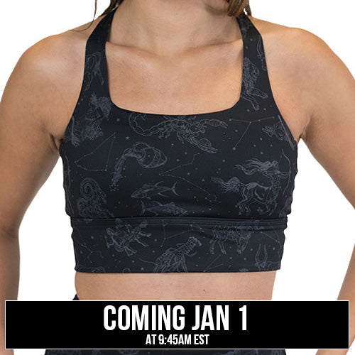 zodiac print sports bra coming soon