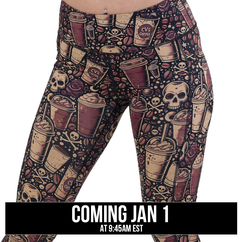 coffee and skull print leggings coming soon