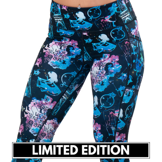 limited edition alice in wonderland inspired leggings