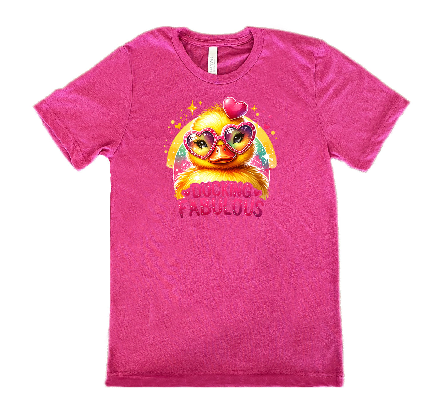 berry shirt with the text "Ducking Fabulous" on it