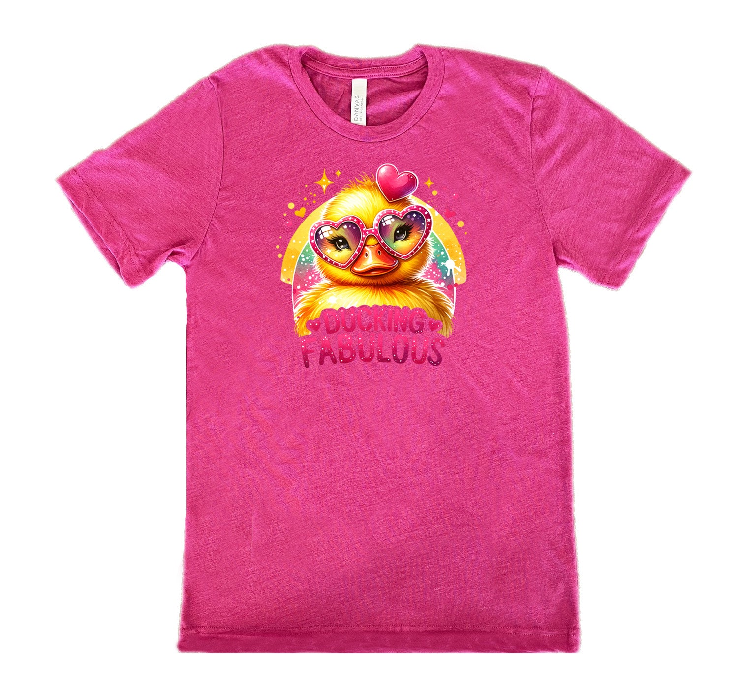 berry shirt with the text "Ducking Fabulous" on it