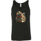 black shirt with a fairy sitting on books graphic in the center