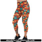 orange and blue mini pumpkin patterned leggings available lengths