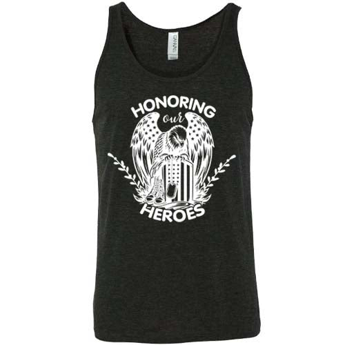 "Honoring Our Heroes" black unisex shirt