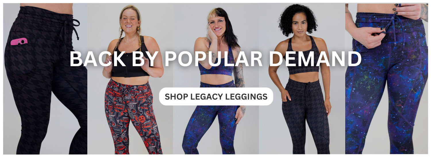 Legacy leggings are back by popular demand. Click to shop the collection