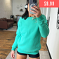 $9.99 discounted spearmint basic crew necks