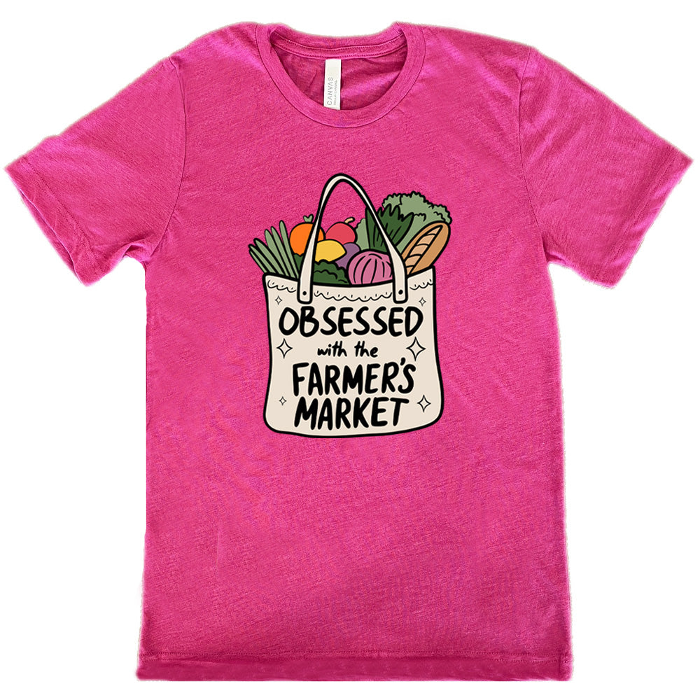 berry shirt with the text "Obsessed With The Farmer's Market" on it