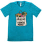 teal shirt with the text "Obsessed With The Farmer's Market" on it