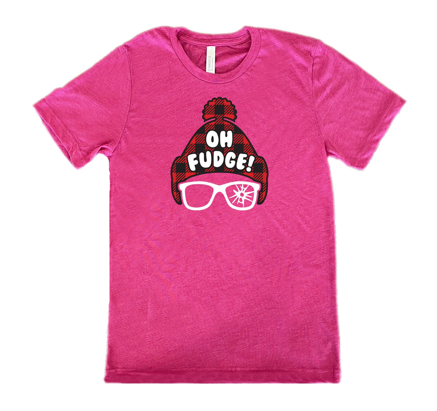 berry shirt with the text "Oh Fudge" on it