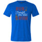 blue shirt with the text "Run? I Thought You Said Rum" on it