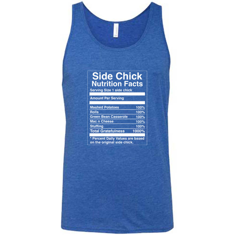 blue Side Chick Nutrition Facts Shirt