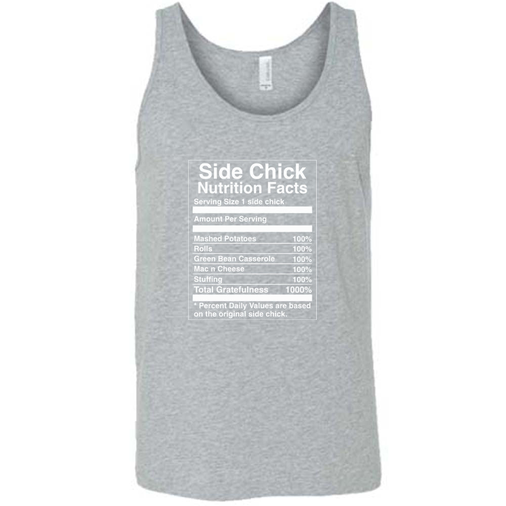 grey Side Chick Nutrition Facts Shirt