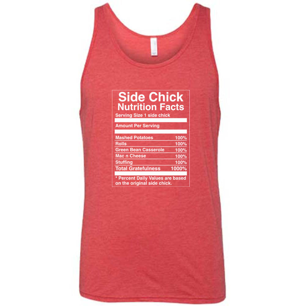 red Side Chick Nutrition Facts Shirt