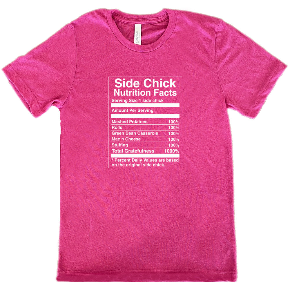 berry Side Chick Nutrition Facts Shirt