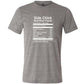 grey Side Chick Nutrition Facts Shirt