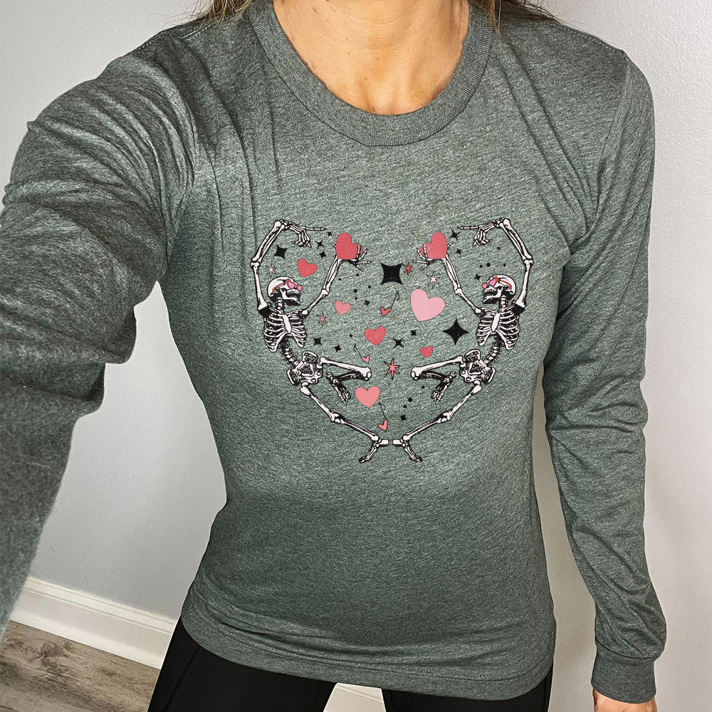 Long Sleeve Tee | Skeletons Heart