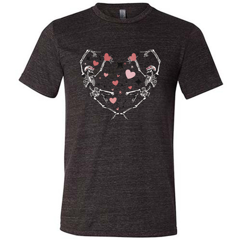 Skeletons Heart Shirt Unisex