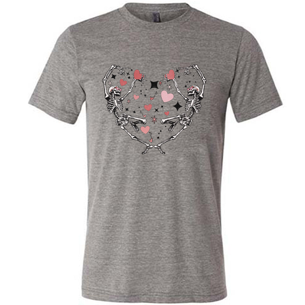 Skeletons Heart Shirt Unisex