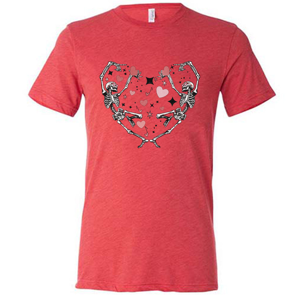 Skeletons Heart Shirt Unisex