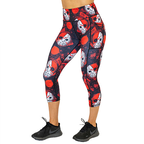 capri length slasher leggings