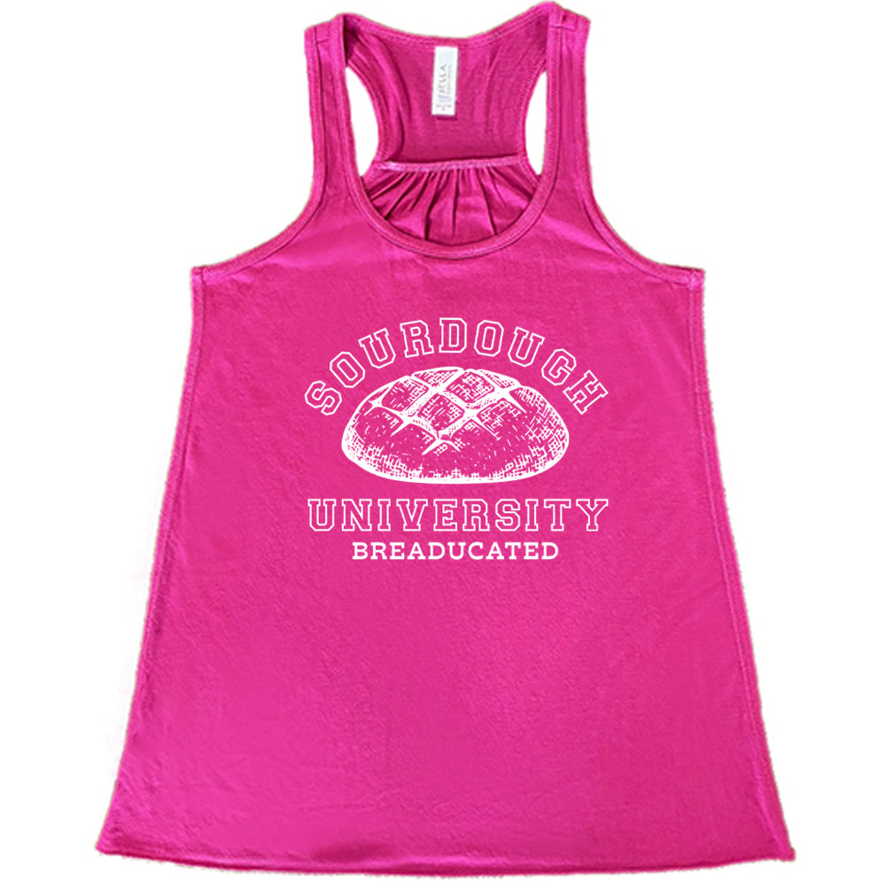 berry shirt with a sourdough bread graphic on it