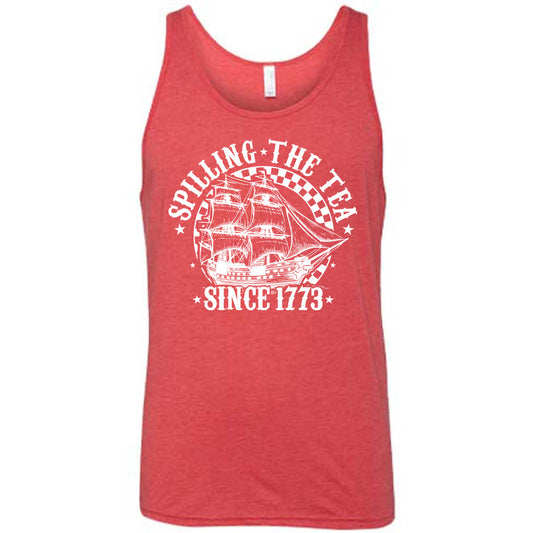 red Spilling The Tea Since 1773 Shirt