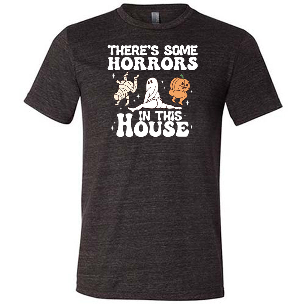 black "There's Some Horrors In This House" shirt