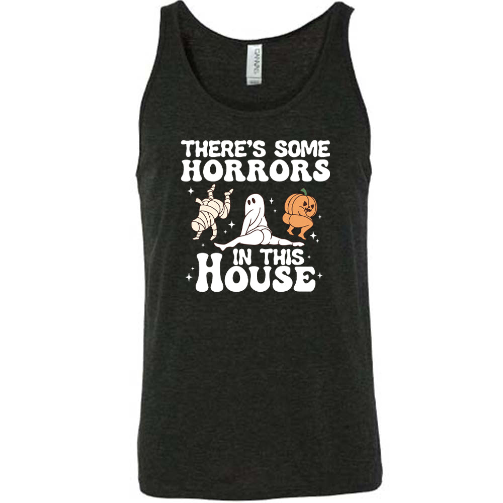 black "There's Some Horrors In This House" shirt