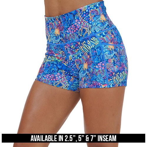 colorful animal themed shorts available inseams