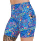 side pocket on the colorful animal themed shorts