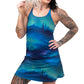 model wearing the Aurora Borealis dress