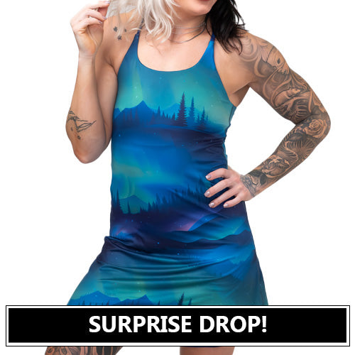 Aurora Borealis dress surprise drop