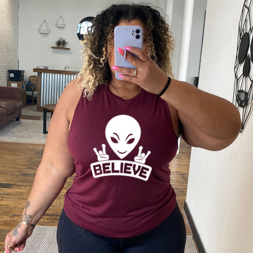 Alien Believe Muscle Tank