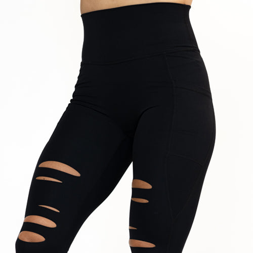 Buy Floerns Women's Plus Size High Waist Ripped Leggings Yoga Active Pants,  Black, 3X-Large Plus at Amazon.in