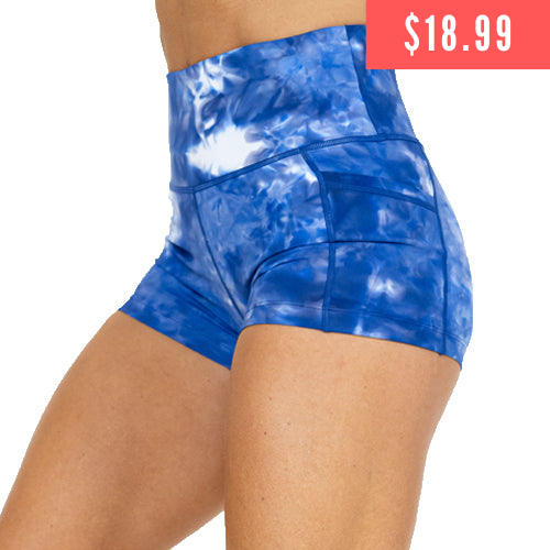 $18.99 blue tie dye shorts