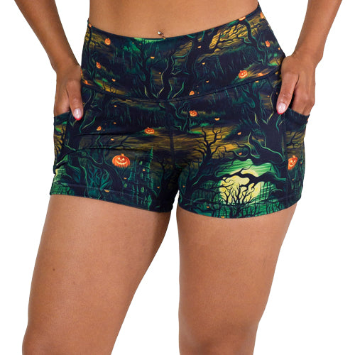 2.5 inch spooky forest themed shorts