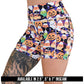 halloween candy corn patterned shorts available inseams