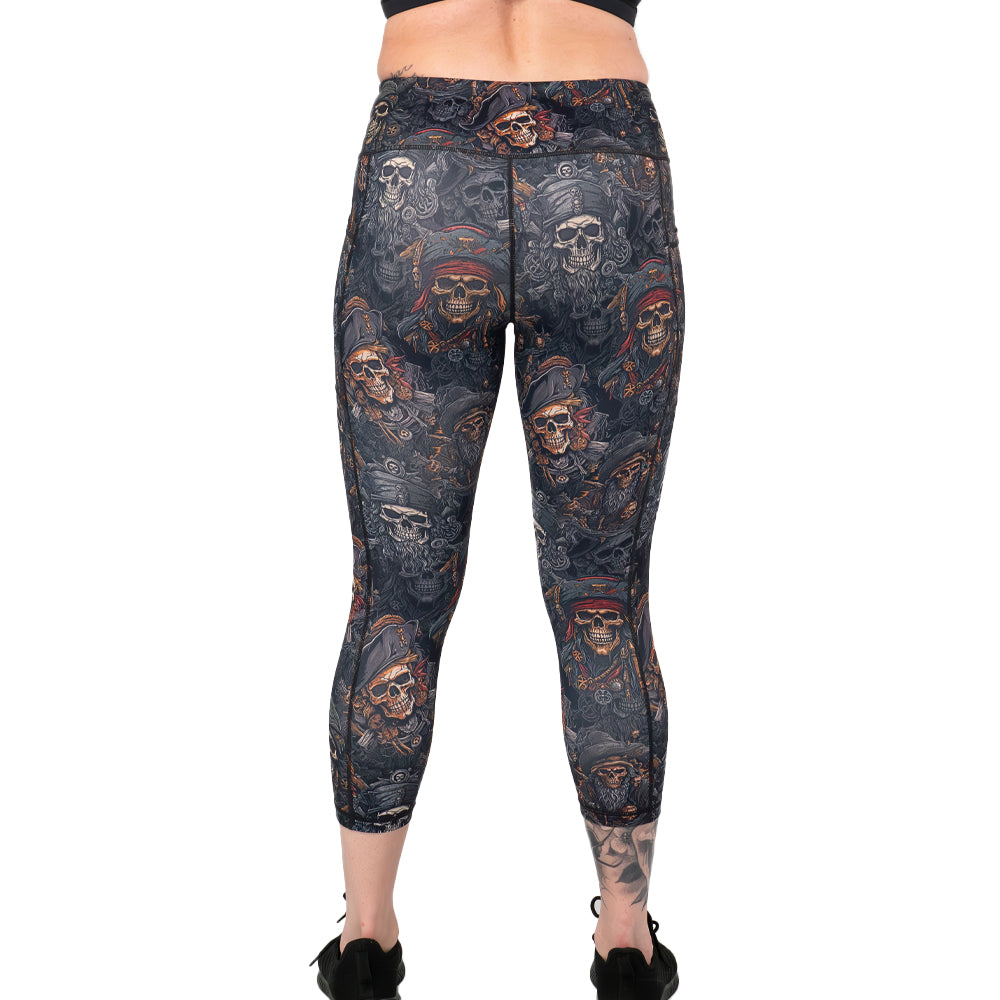 back of the pirate themed leggings