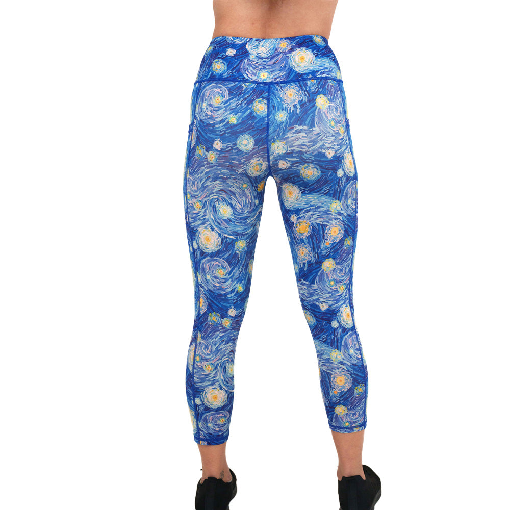 back of the starry night leggings