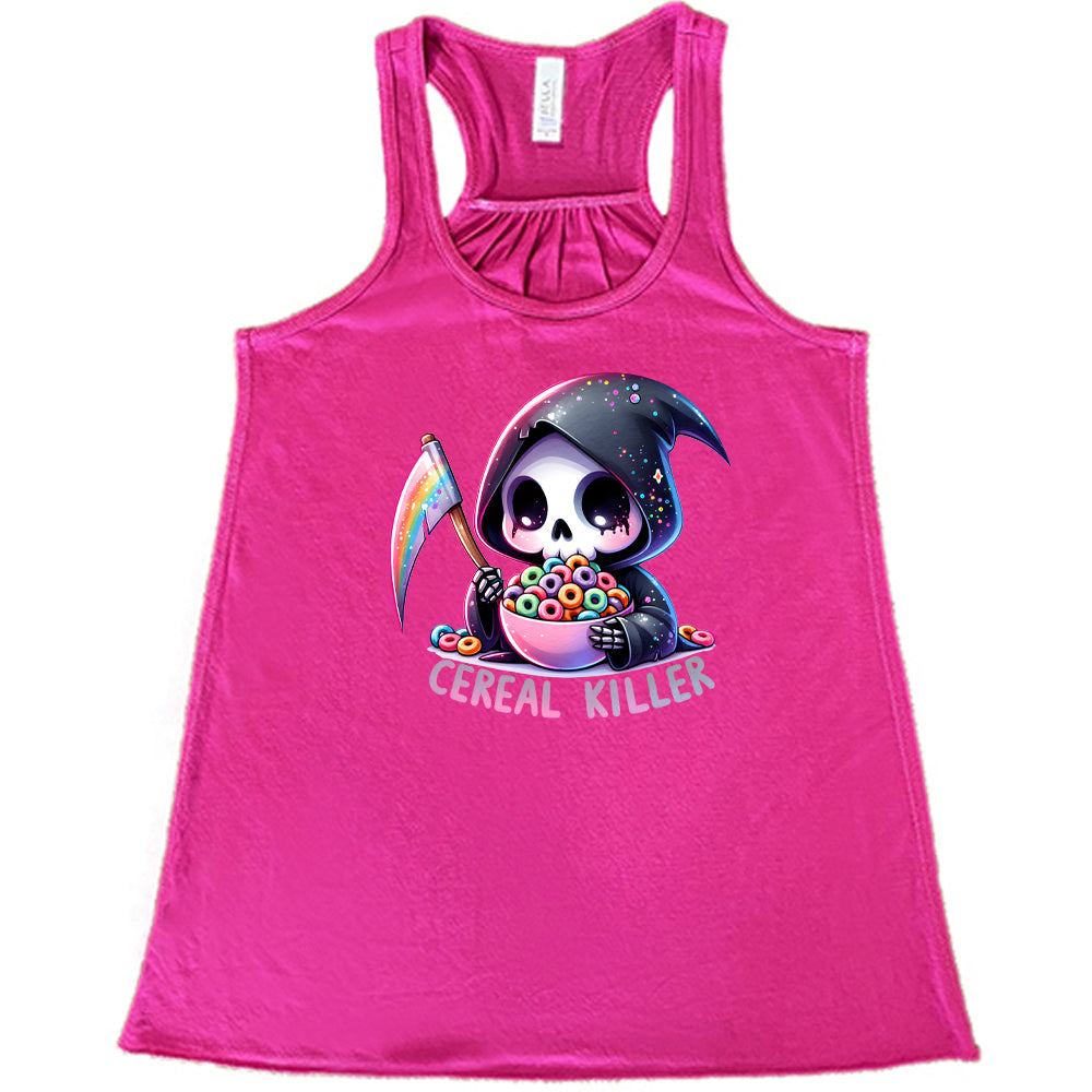 berry "Cereal Killer" racerback tank top