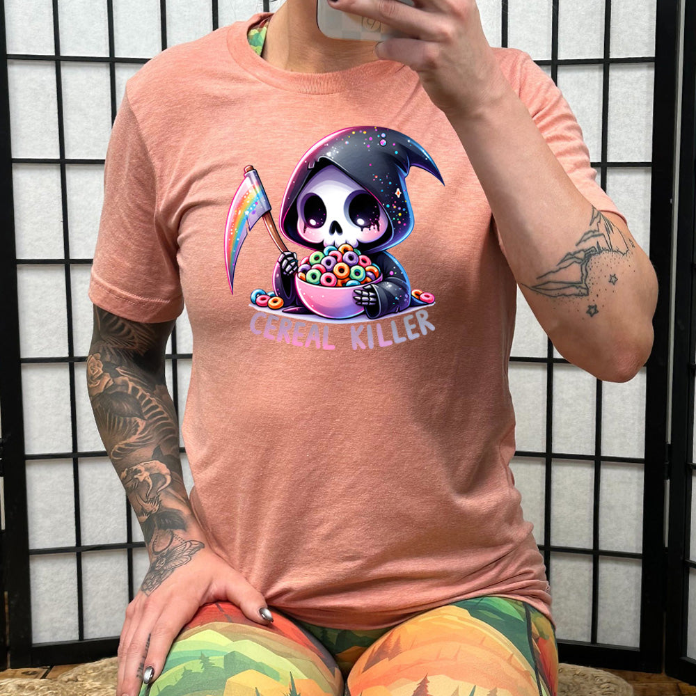 peach "Cereal Killer" unisex shirt