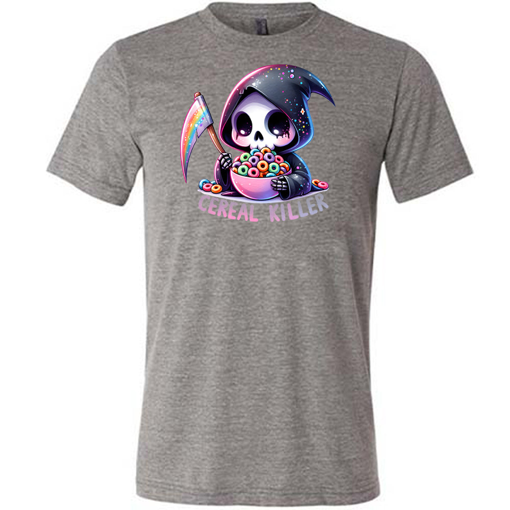 grey "Cereal Killer" unisex shirt