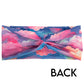 back of the cloud patterned headband